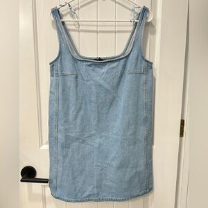 NWT Zara Denim Sleeveless Mini Dress